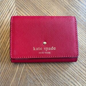 Kate Spade Red Wallet Card Holder